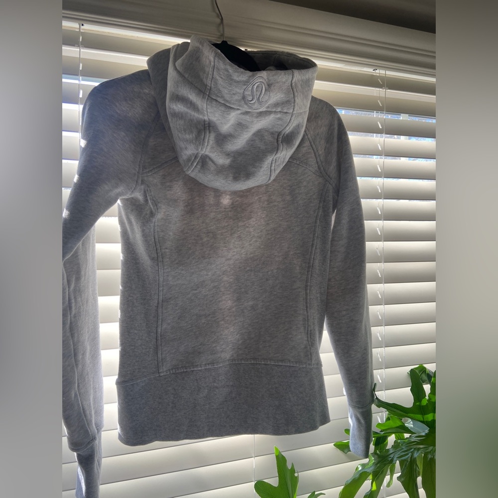 Heather Grey Scuba Zip Hoodie